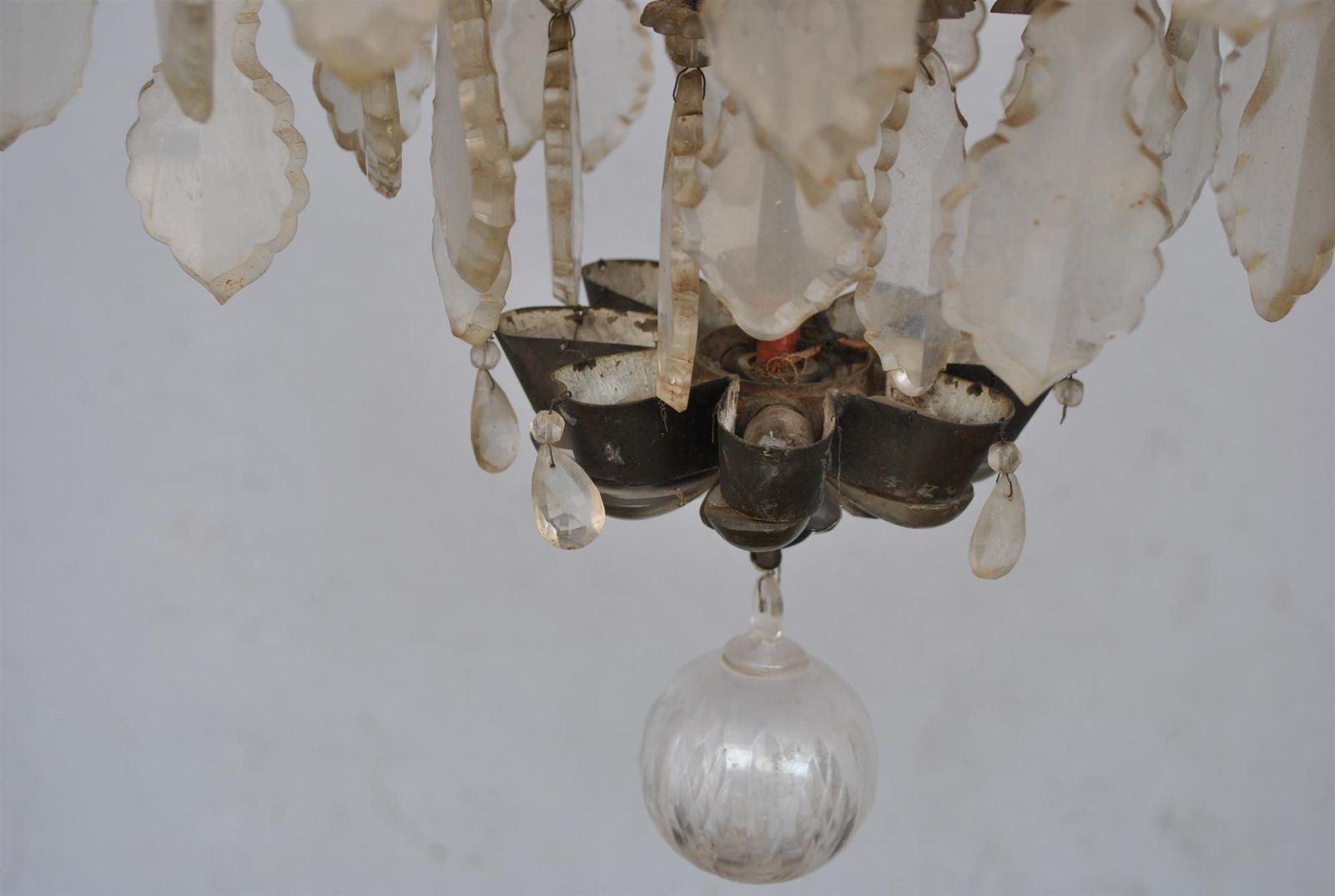Lighting Chandelier With Pendants Louis XV Style Early Xi Xth Century photo