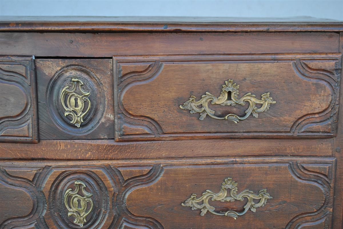 Curved Chest Of Drawers In Beech, 18th Century photo 2415.0