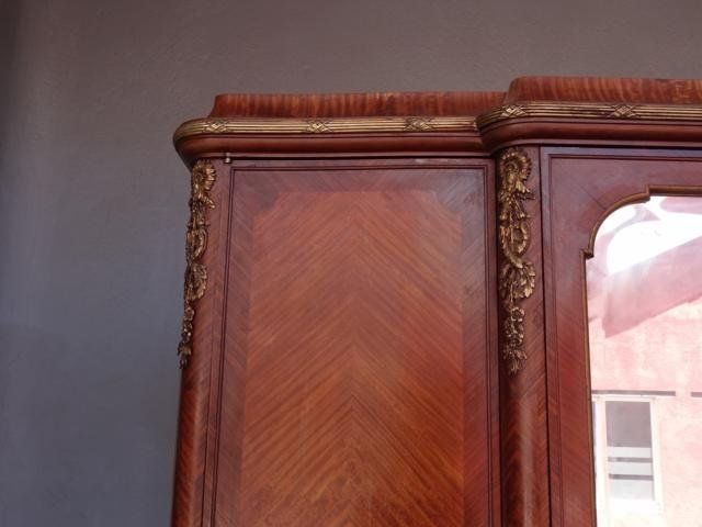Mahogany Cabinet Louis XVI Style Gilt Bronze photo for sale