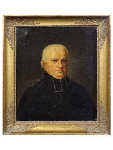 Oil On Canvas Of Religious Of Restoration Period