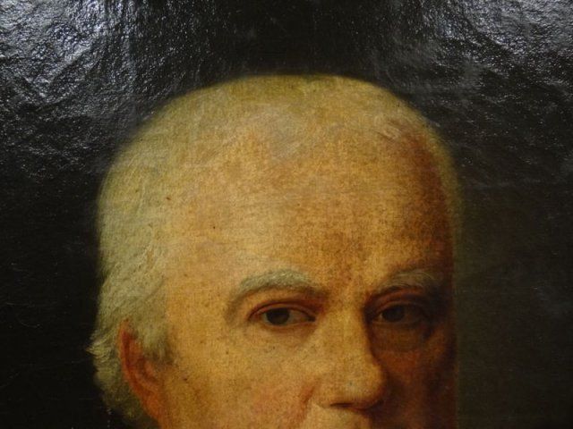 Oil On Canvas Of Religious Of Restoration Period photo furniture