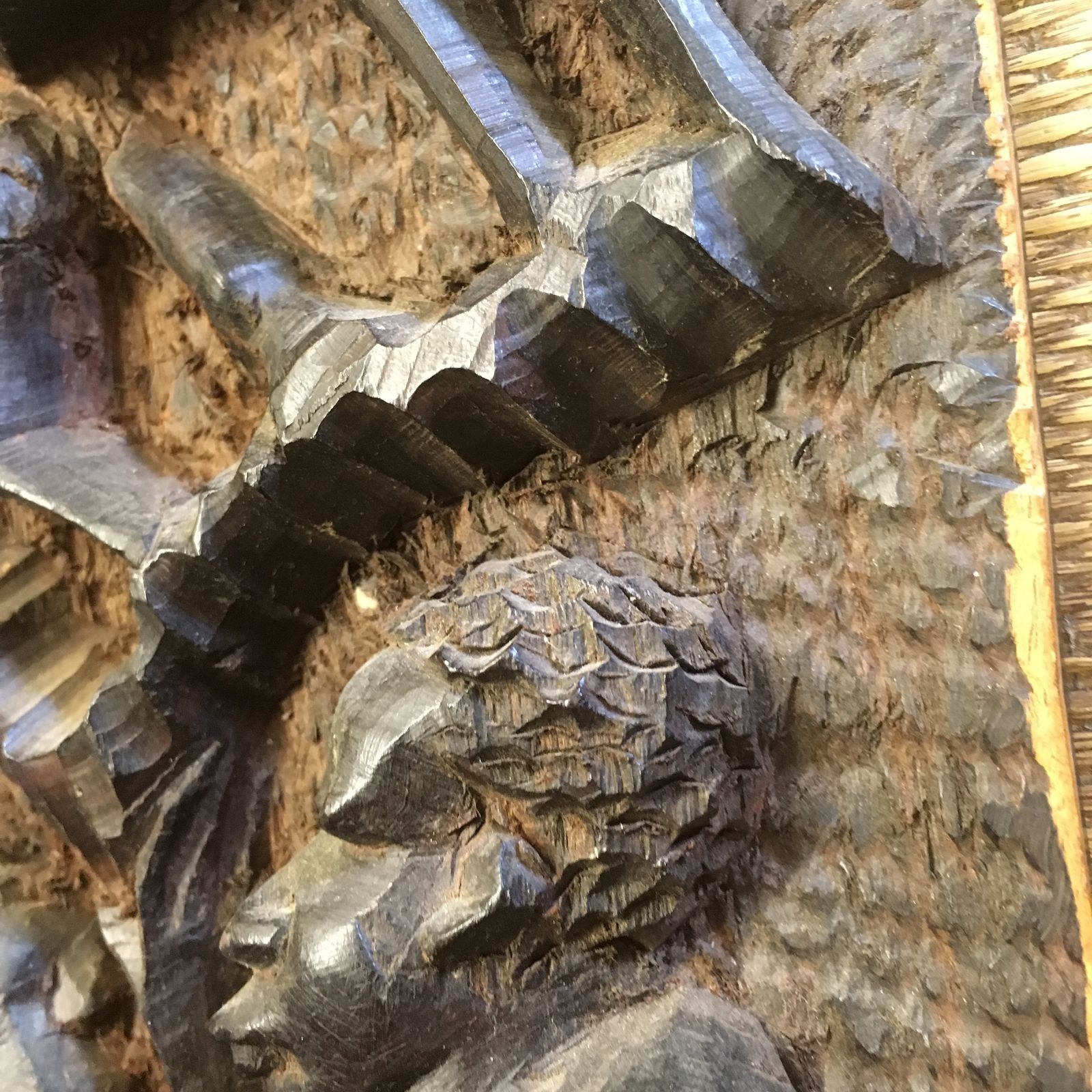Vintage Tanzanian Tribal Carved  Mkonde Or 'Tree Of Life' In Msenjele Wood (Knobwood) photo 95.0