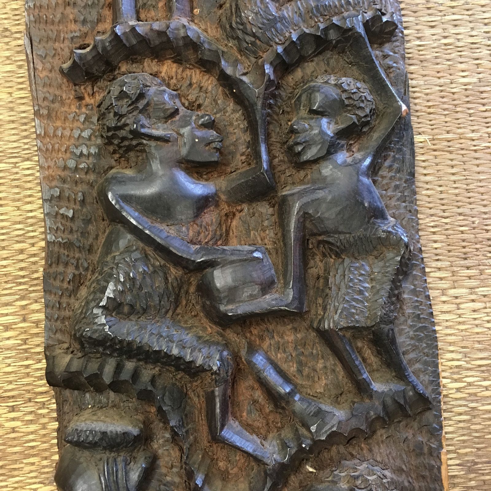 photo for sale Vintage Tanzanian Tribal Carved  Mkonde Or 'Tree Of Life' In Msenjele Wood (Knobwood)
