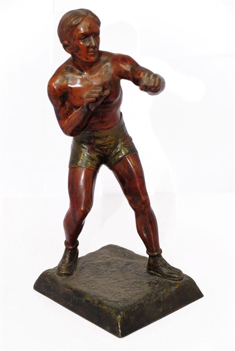Sports Regulation Double Patina 1930 Boxing Or Wrestling