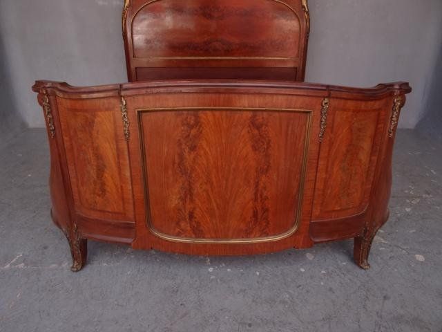 Mahogany Bed Louis XVI Style Gilt Bronze photo Furniture