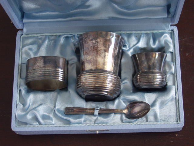 Silver Metal Flatware, 4 Pieces 1960 photo furniture