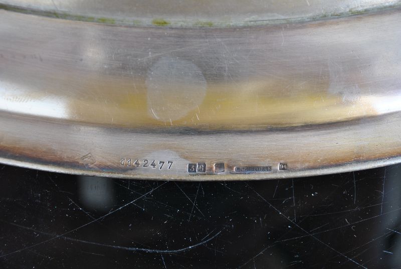 Oval Silver Metal Tray Signed Christofle 2 photo Home Decor