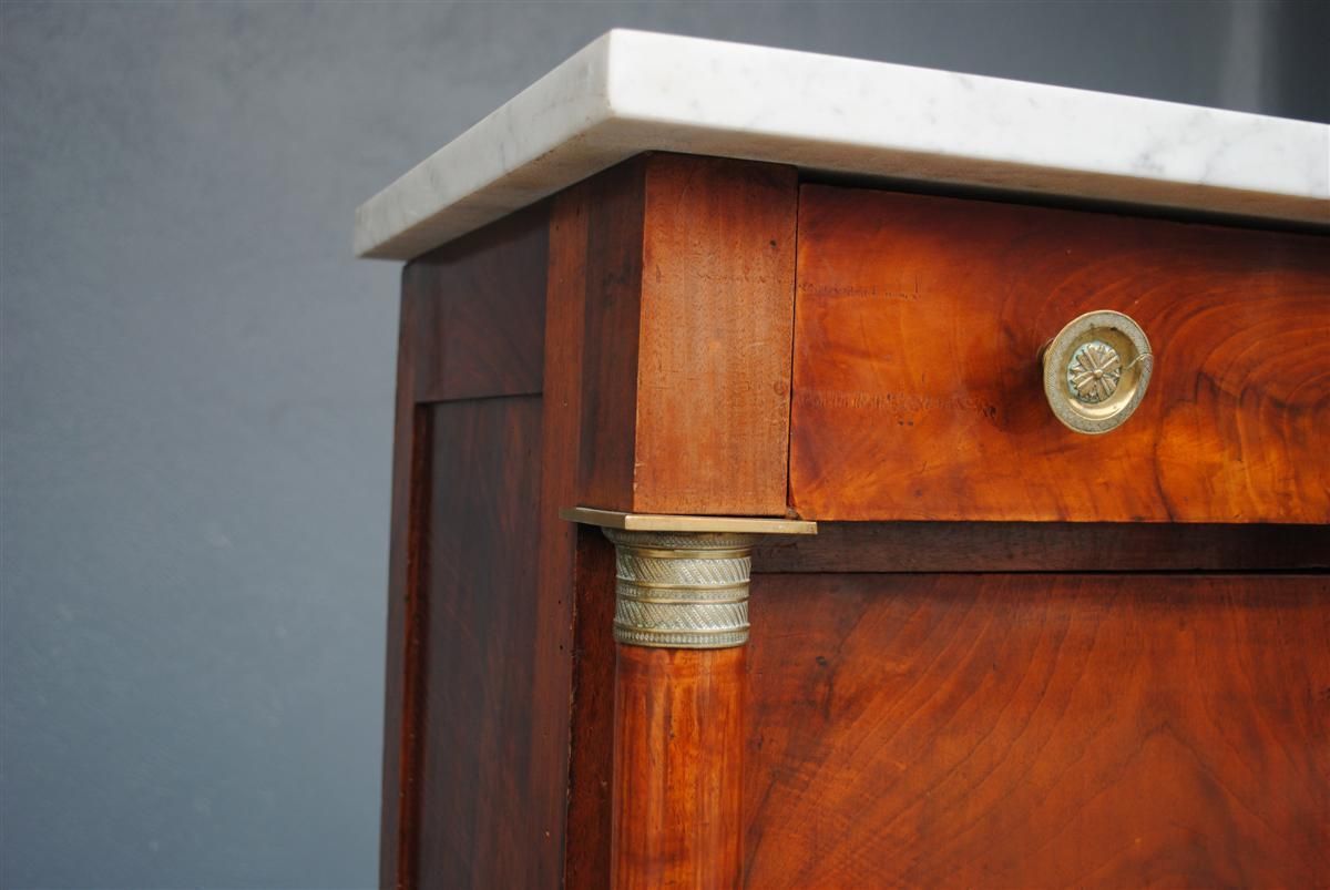 photo for sale Secretary Flamed Mahogany Empire Style, Xi Xth Century