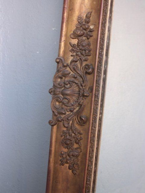 photo for sale Restoration Mirror Golden Stucco Rectangle
