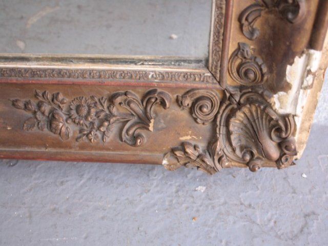 675.0 Restoration Mirror Golden Stucco Rectangle photo