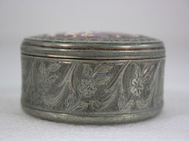 1880 Porcelain Pill Box photo furniture