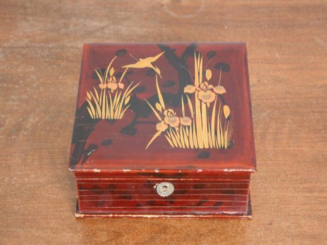 Box Or Jewelry Box In Lacquer 1900 photo for sale
