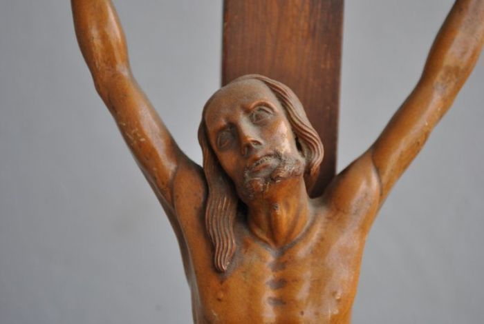 Wooden Crucifix 18th Century Length 64 Cm photo furniture