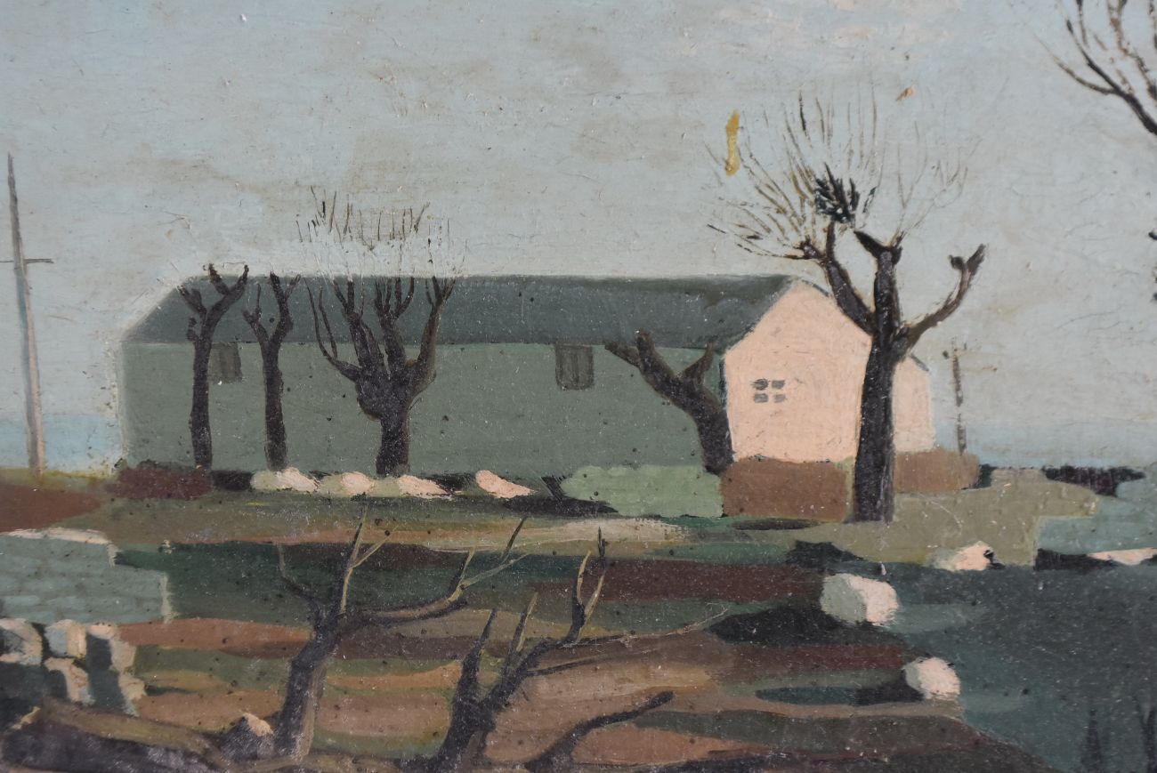 Bordelais Village Landscape By L. R. Santillan photo for sale