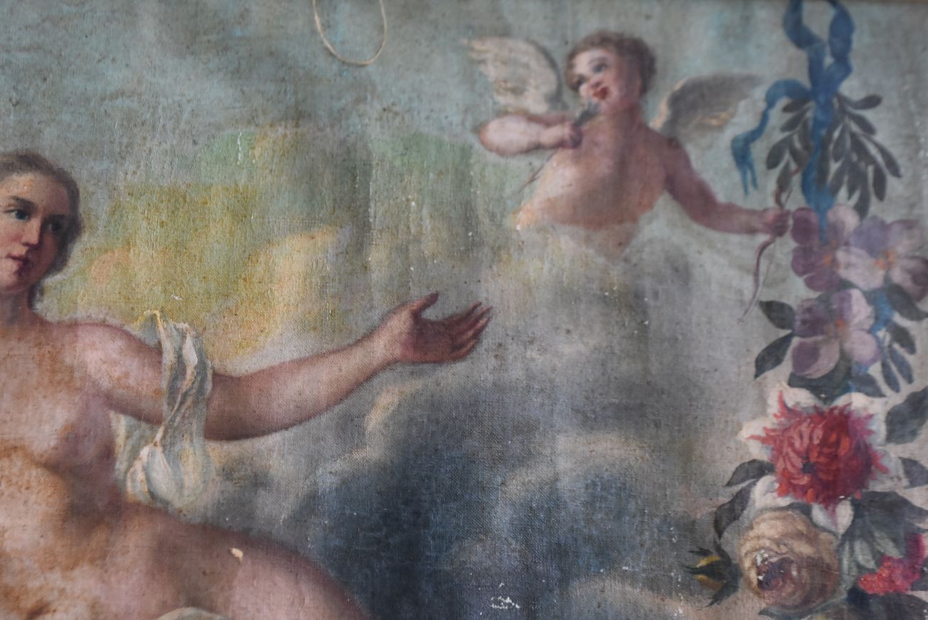 Young Olympia And Flourish In The Angel Xi Xth Century photo furniture