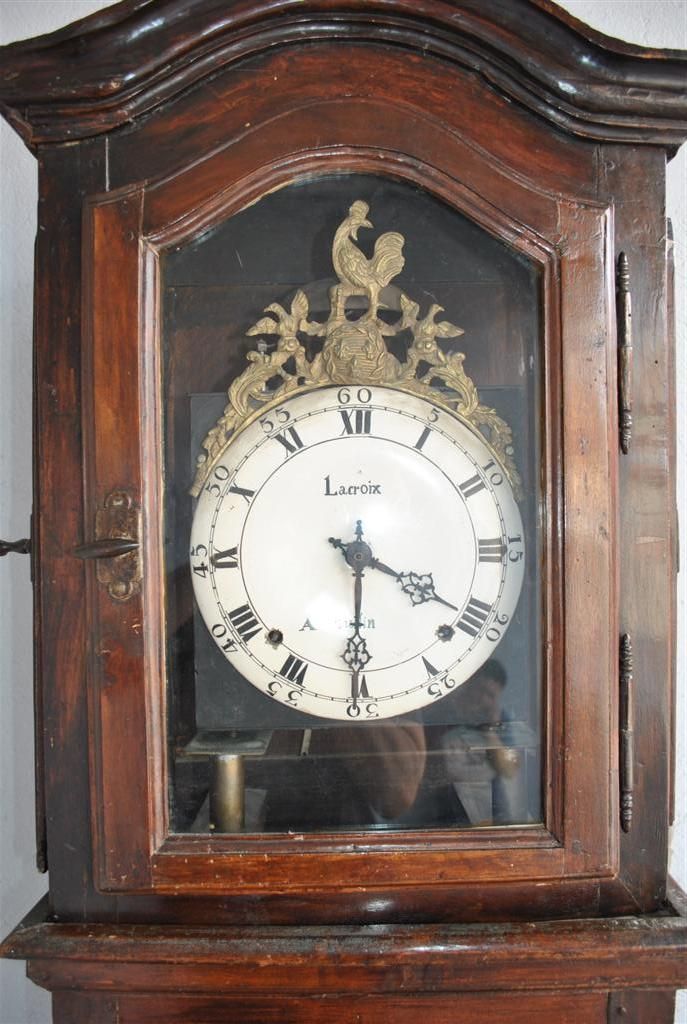 Comtoise Provence Clock In Walnut Xi Xth photo for sale