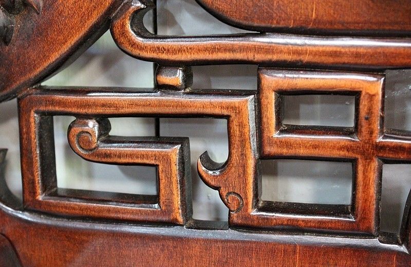 Music Cabinet In Tinted Beech, Asian Spirit, Attributed To G. Viardot , 1900 photo vinterior