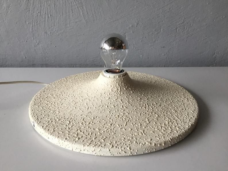 Harvey Guzzini Semi Transparent Plastic Italian Table Lamp   60s Made In Italy photo for sale