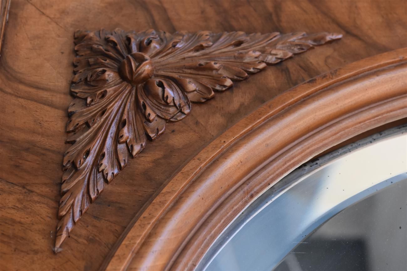 Walnut Wardrobe Renaissance Style French Work, Late 19th Century photo Furniture