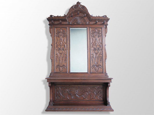 Coat Rack Renaissance Style Walnut