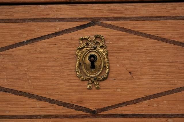 2617.0 Light Oak Chest Of Drawers, Directoire Period photo