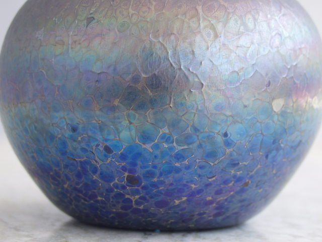 Ball Vase In Iridescent Glassware photo furniture