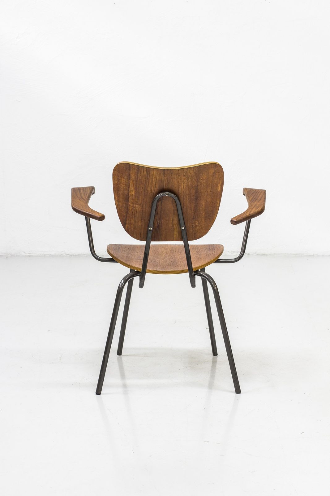 Swedish Tubular Steel And Teak Armchair photo 990.0