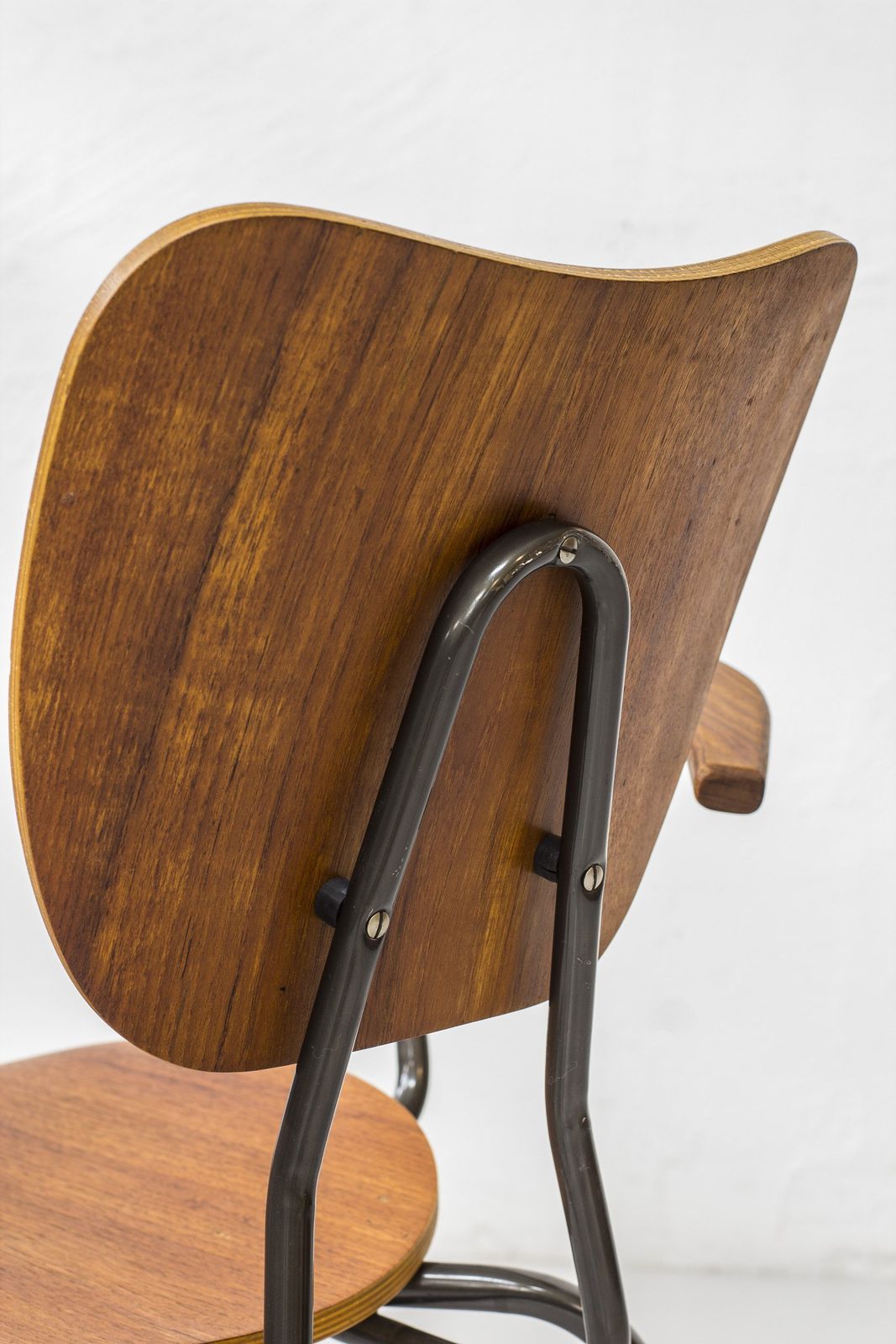 990.0 Swedish Tubular Steel And Teak Armchair photo