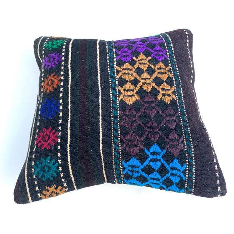 Kilim Pillow Moroccan Cushion 40x40 Kilim Pillows Kelim  Housse De Coussin Rug Pillow Turkish Cushion photo 50.0