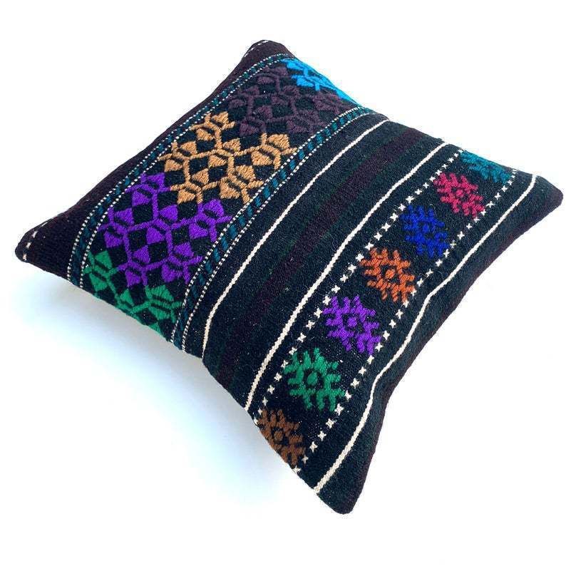 Kilim Pillow Moroccan Cushion 40x40 Kilim Pillows Kelim  Housse De Coussin Rug Pillow Turkish Cushion photo vintage