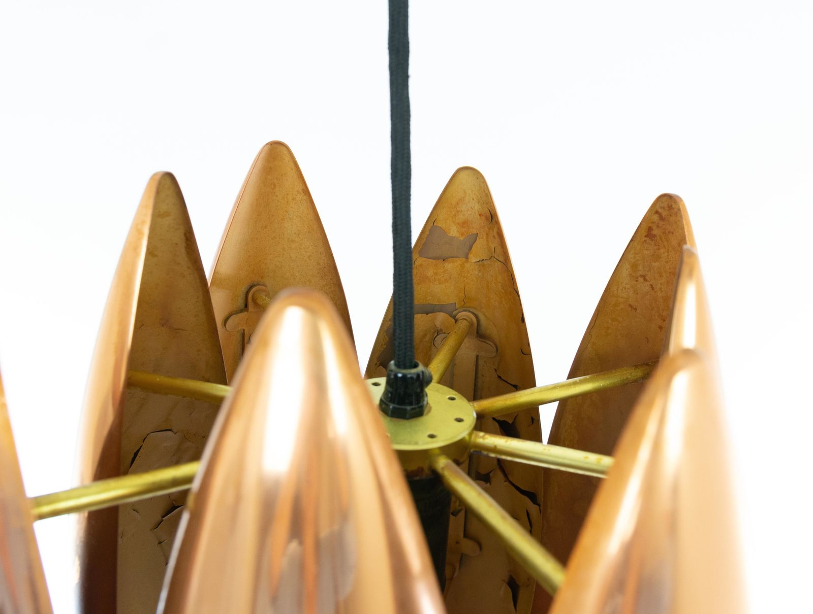 Copper Kastor Pendant By Jo Hammerborg For Fog & Mørup, 1960s photo vinterior