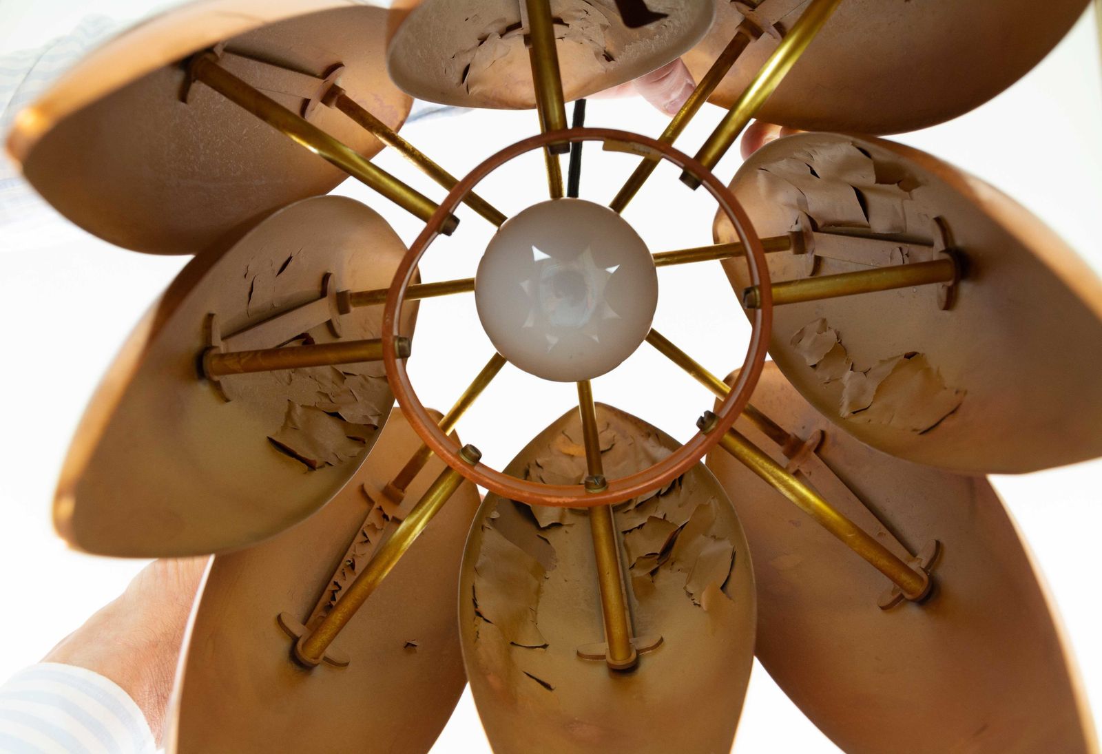Copper Kastor Pendant By Jo Hammerborg For Fog & Mørup, 1960s photo buy