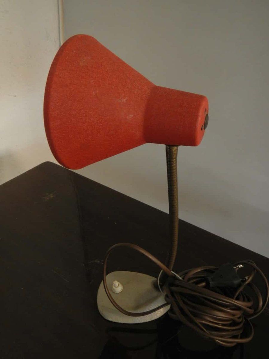 Red Table Lamp, 1950s