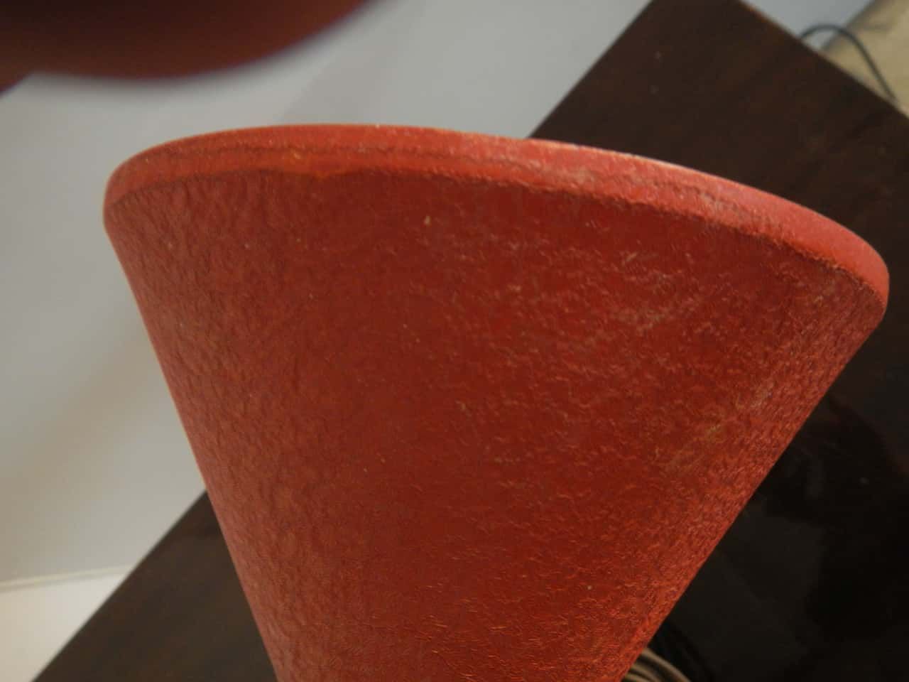 Red Table Lamp, 1950s photo vinterior