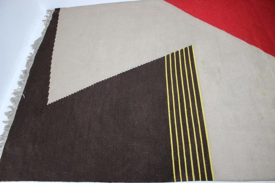Mid-Century Geometrisch Avant-garde Kilimkleed In De Stijl Van Antonín Kybal, Ca. Jaren 1950 photo buy