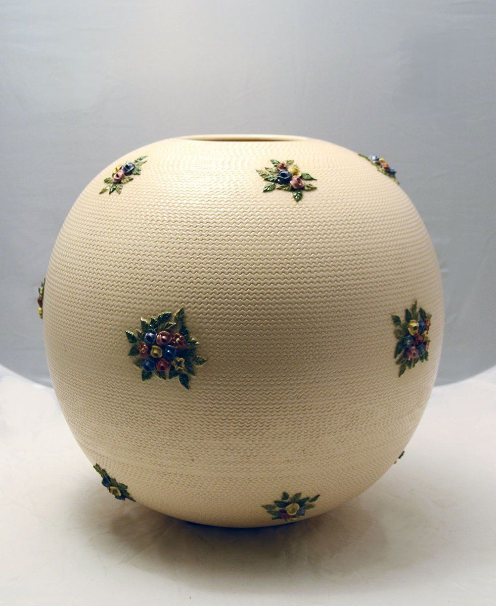 Large Ceramic Vase With Flowers photo furniture
