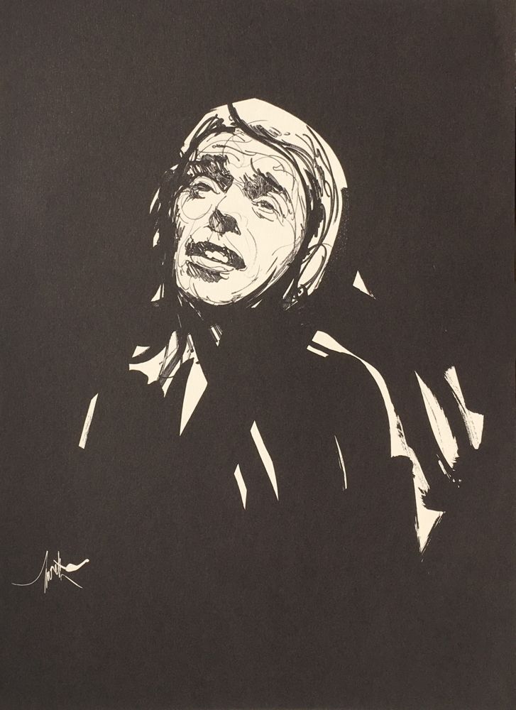 Raymond Moretti, Composition For Jacques Brel, Photolithograph