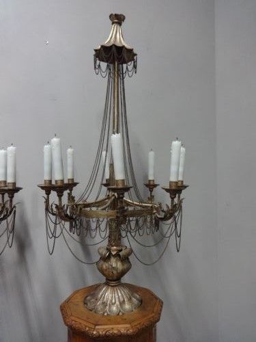 Superb Pair Of Gilt Metal Electrolier Lamps, With Provenance photo furniture