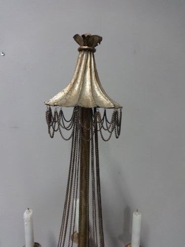 Superb Pair Of Gilt Metal Electrolier Lamps, With Provenance photo Lighting