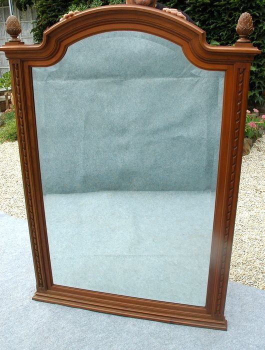 Walnut Pine Cone Mirror