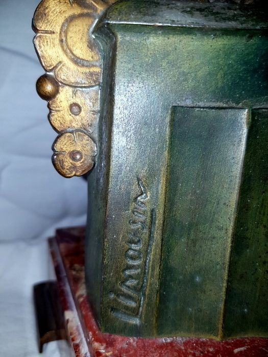 Art Deco Clock Signed Limousin photo for sale
