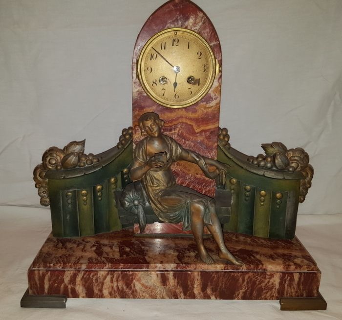 Art Deco Clock Signed Limousin photo 1440.0