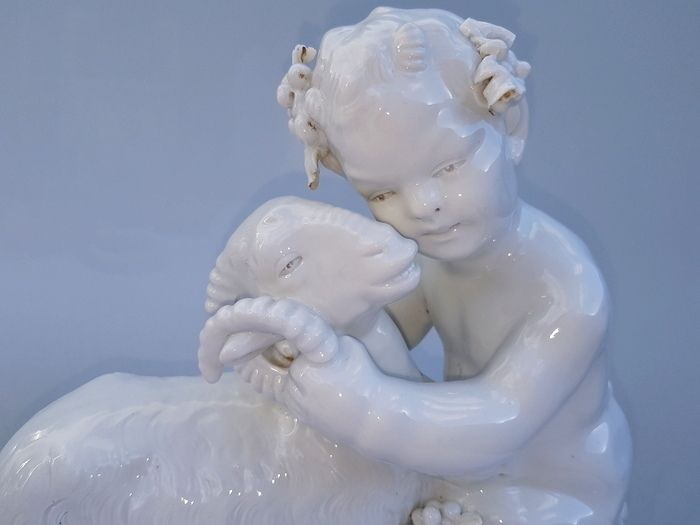 Capodimonte   Small Fauna With Goat photo furniture