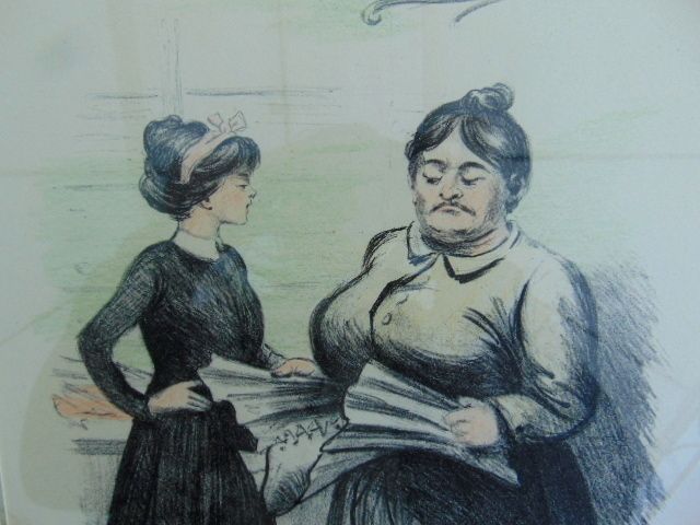 Drawing Naughty Signed By Henri Boutet photo Art