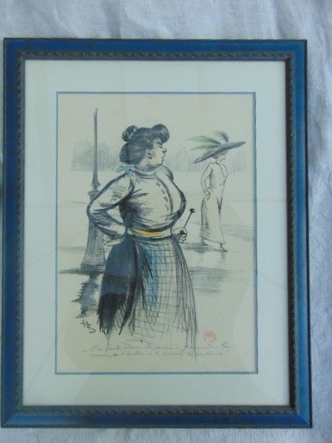 Drawing Naughty Signed By Henri Boutet