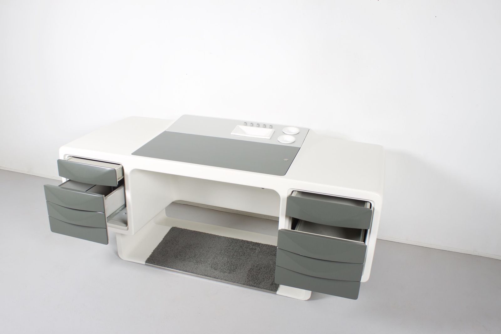 Very Rare Fiberglass Directors Desk By Ernest Igl For Wilhelm Werndl photo 15500.0
