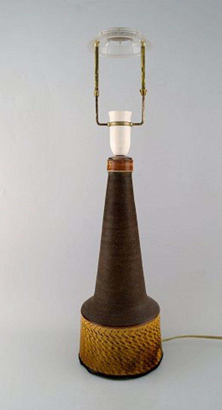 Nils Kähler For Kähler, Hak, A Pair Of Large Glazed Ceramic Lamps, 1960s photo furniture