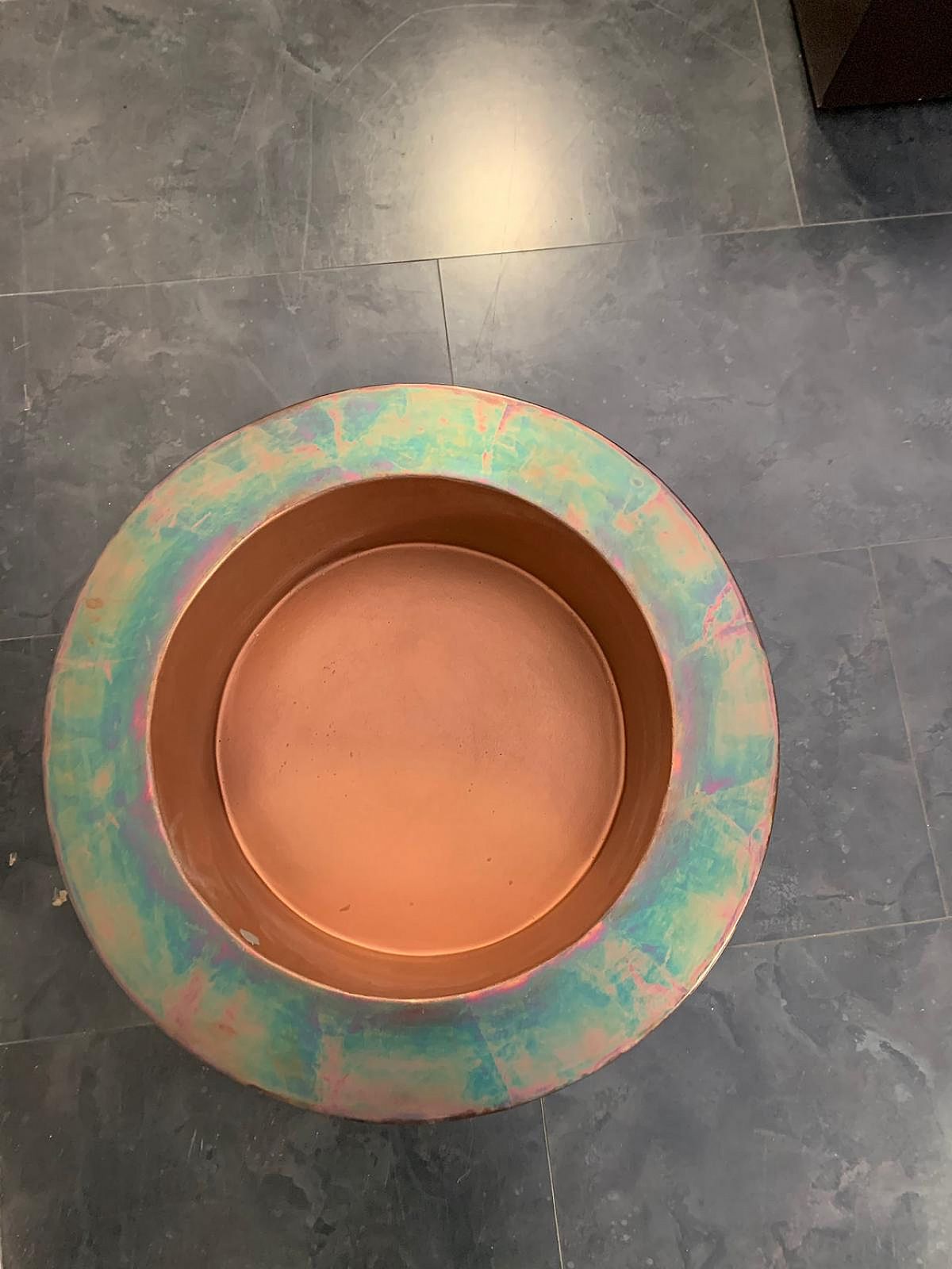 Cachepot By Ravi Sing For Light Works Resources In Copper, 90s photo buy