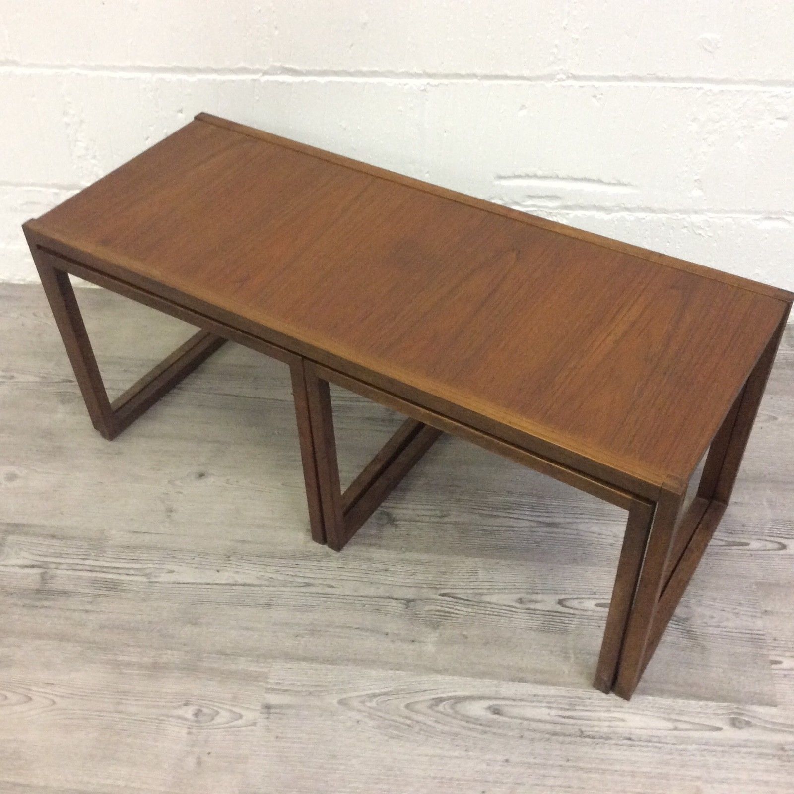 Vintage Danish Teak Nest Of Tables By Kia Kristiansen Model 134 photo vinterior