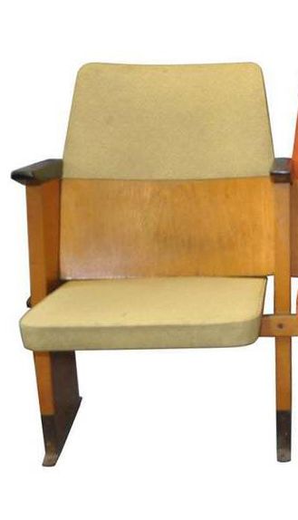 Mid Century Hungarian Cinema Seat, Circa 1950s photo vinterior